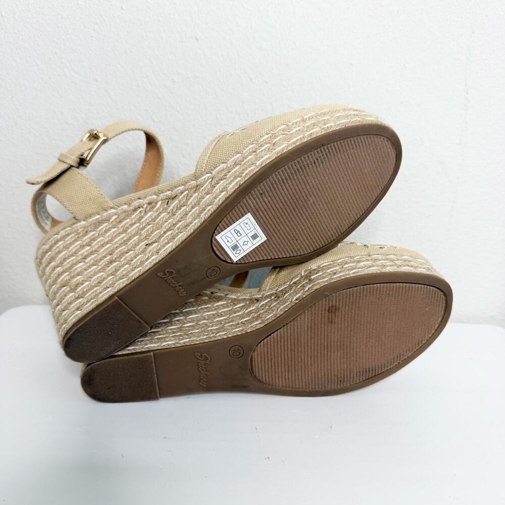 Skechers Espadrille Wedge Sandals Women’s Size 10 - Picture 6 of 6